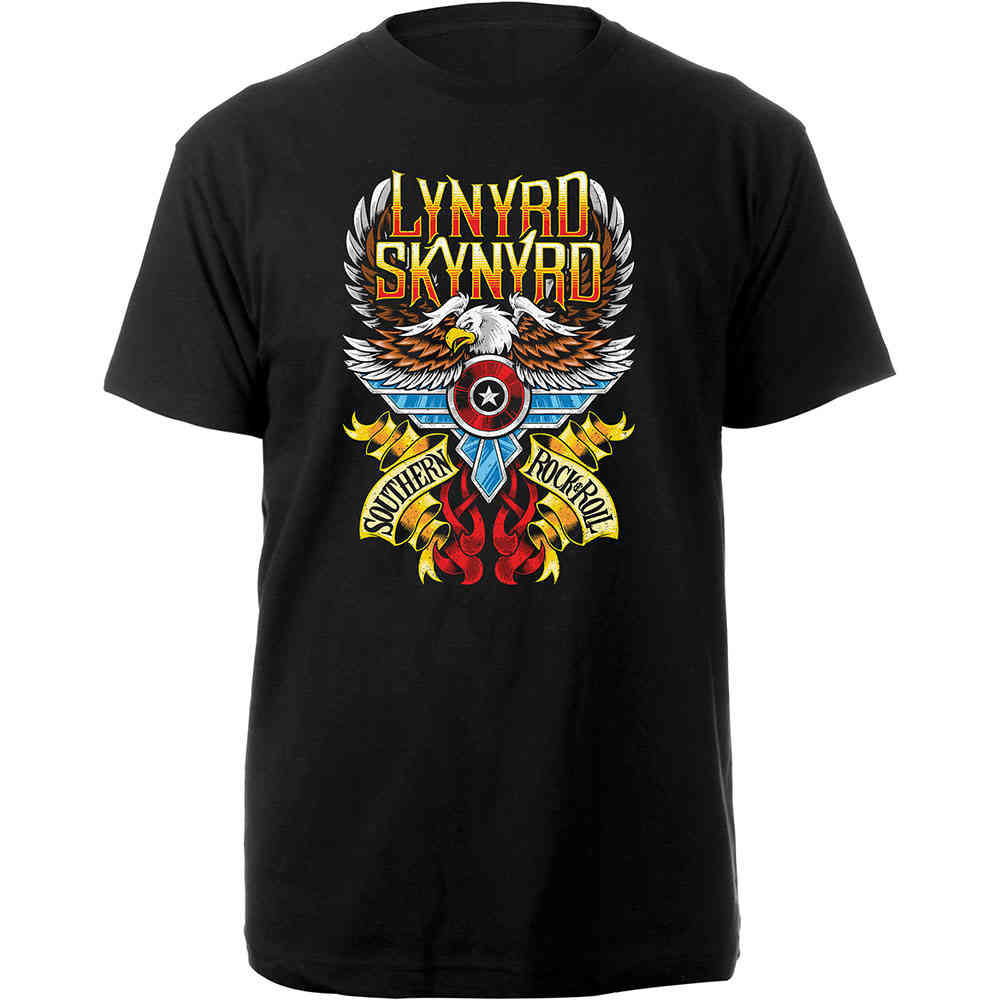 Lynyrd Skynyrd - Southern Rock & Roll Heren Tshirt - Zwart